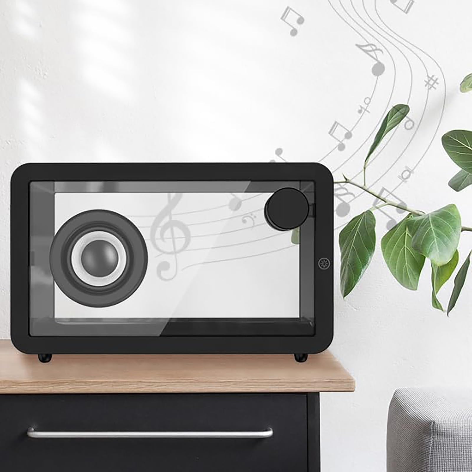 Przenośny Bezprzewodowy Głośnik Bluetooth Odbiornik Stereo Siedmiokolorowy Głośnik Nadaje Się Do Prezentu Urodzinowego W Domu/imprezie/na Świeżym Powietrzu/plaży(White)