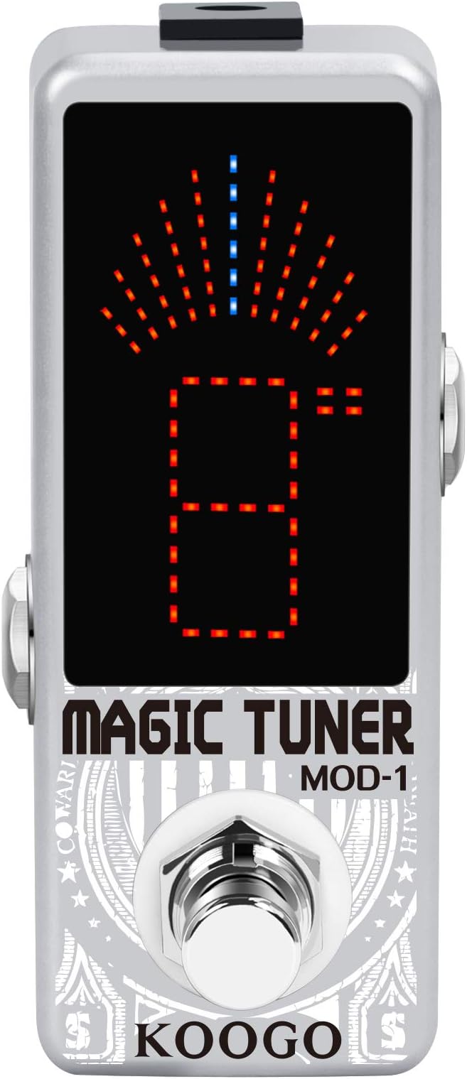 Guitar Tuner Pedal Magic Tuners High Precision Guitar Chromatic Tuner Pedal ± 1 Cent True Bypass
