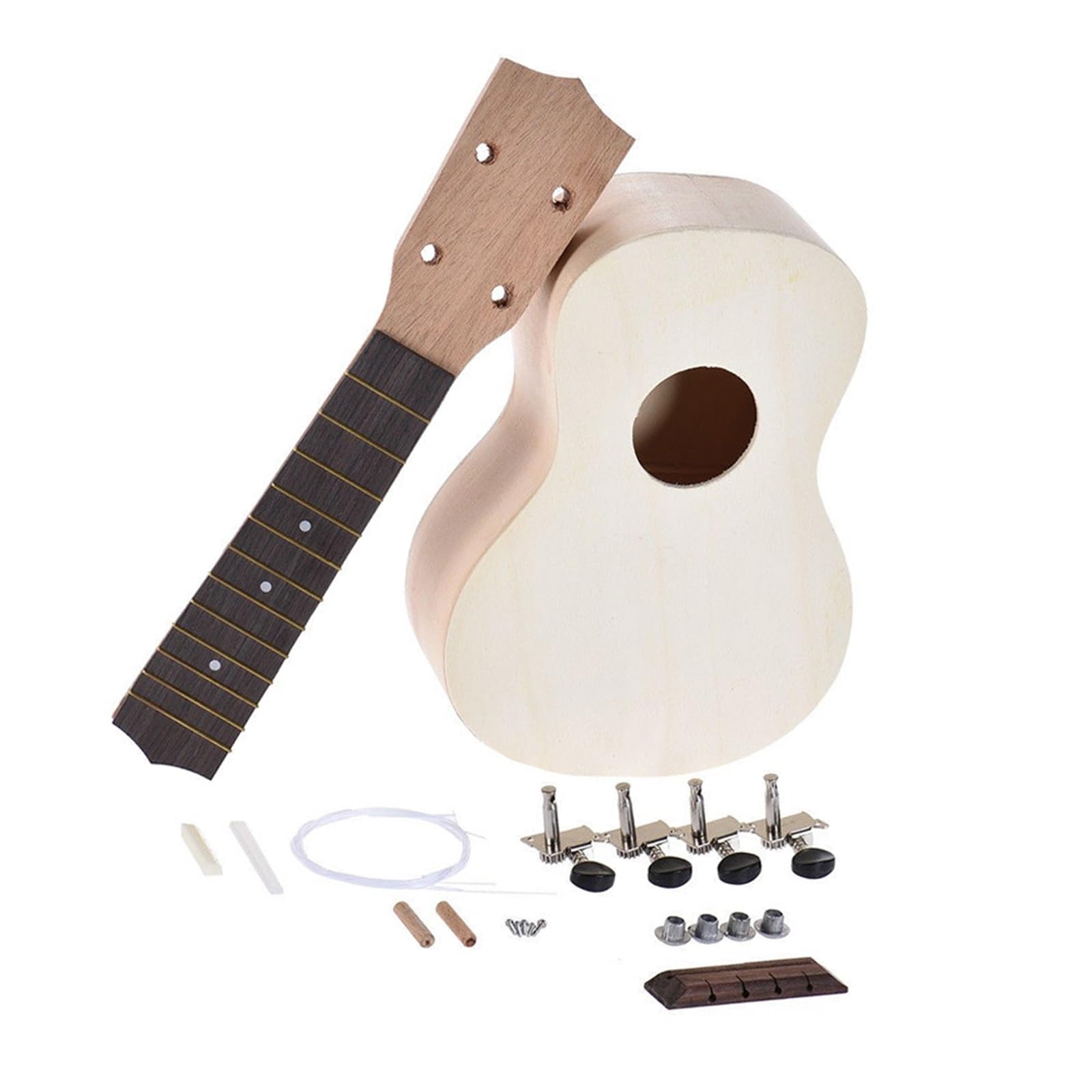 Ukelele Principiante Kit Hawaiano Sin Terminar Para Ukelele Agudo De Arce 21 Pulgadas