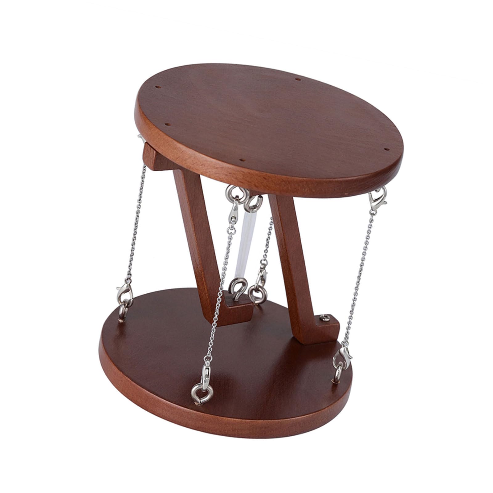 carotoe Wooden Jewelry Display Stand with Floating Stacked Shelf Design, Tabletop Necklace Holder for Dresser, Vanity, or Desk Jewelry Organizer Stand Wooden Display Tabletop