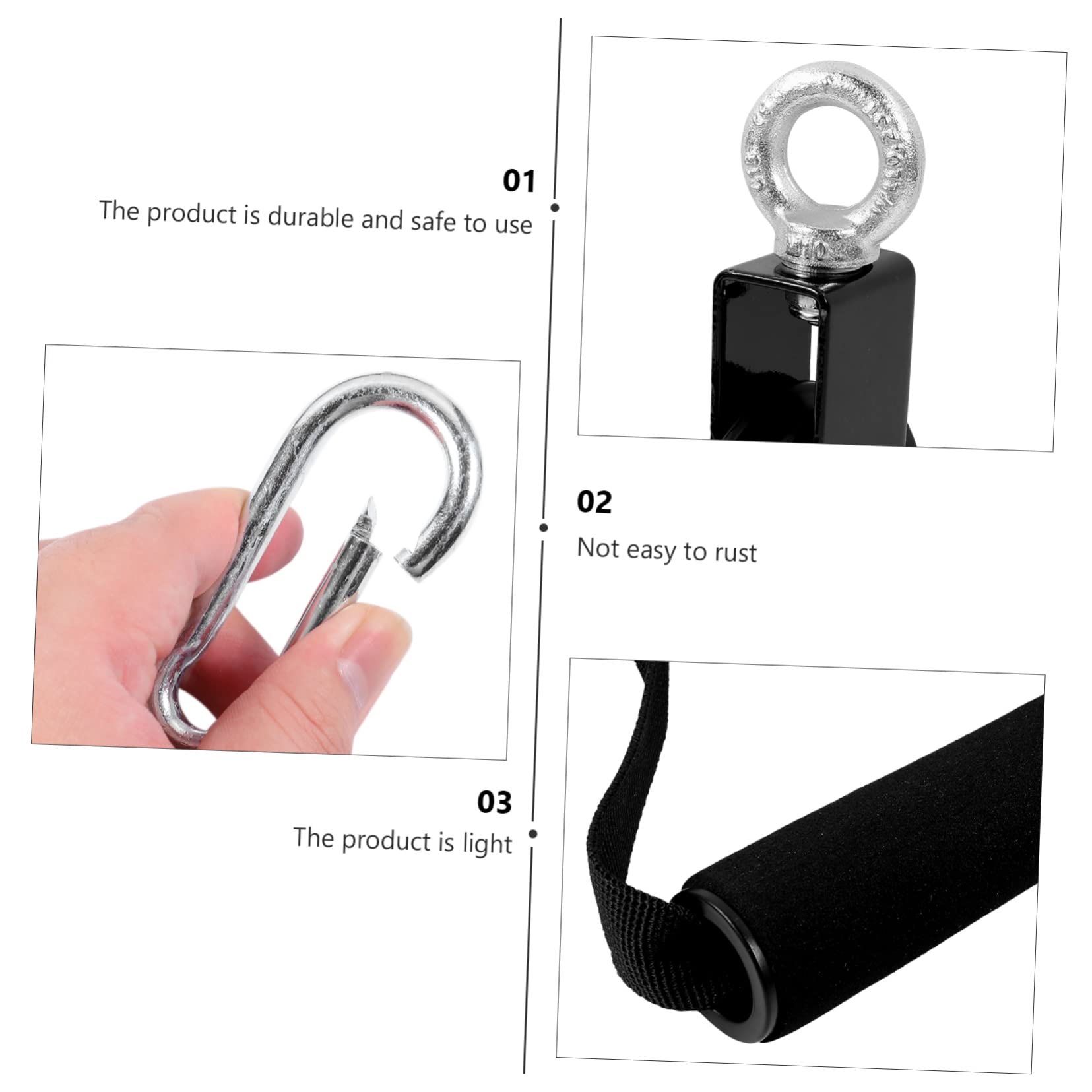 UKCOCO Sistema de Poleas y Cables para Gimnasio en Casa 1 Juego Metal