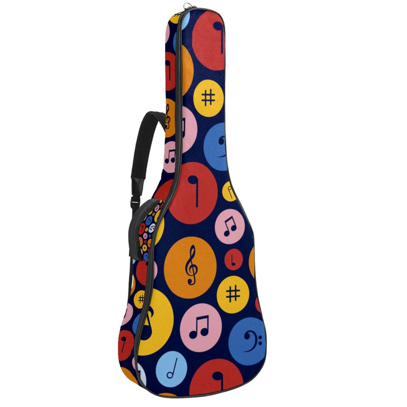 Torba na gitarę akustyczną wodoodporna gitara plecak gruby miękki wyściełany uroczy jednorożec dziecko Dimond miłość gwiazdy klasyczna gitara obudowa, Kolor (4), 42.9x16.9x4.7 in, Organizer do torby