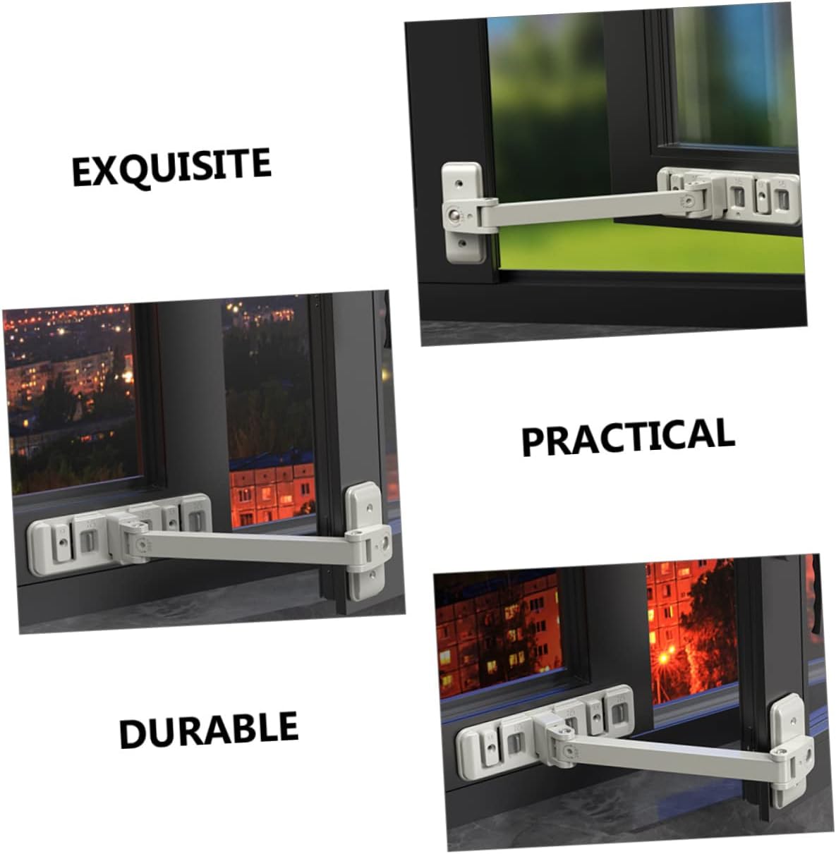 Boy Girl Safety Window Lock Adjustable Strap Lock for Proofing Easy Installation No Damage to Furniture for Cabinets Fridges and Doors