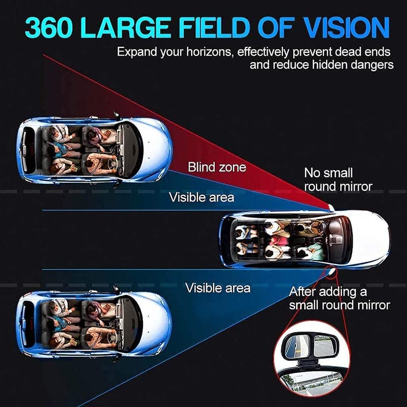 Image of Auto Beast Blind Spot Mirrors Rear Side Angle View For Sail Sedan| Double View Glass Parking Mirror