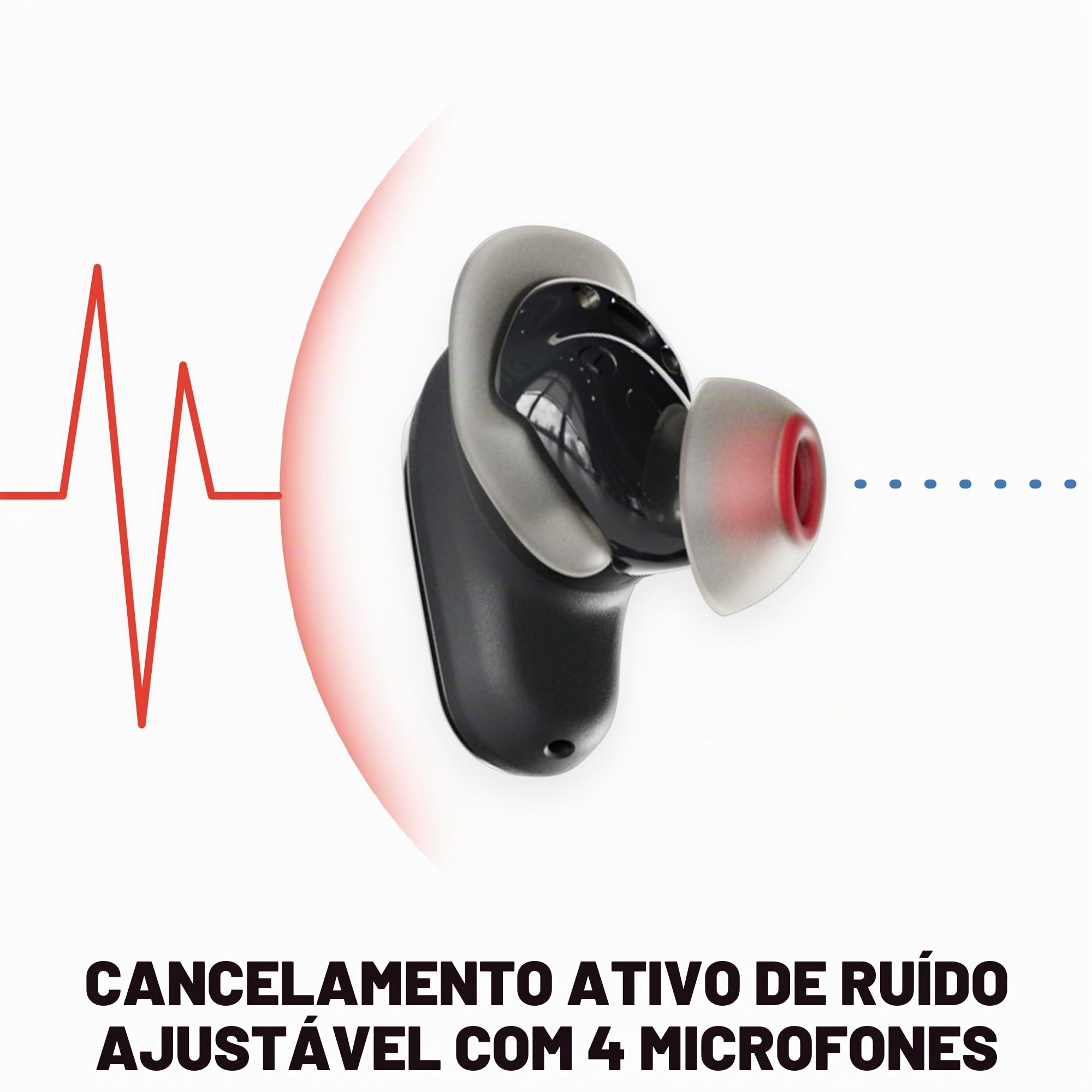 Skullcandy Microfone de fone de ouvido sem fio Method 360 ANC