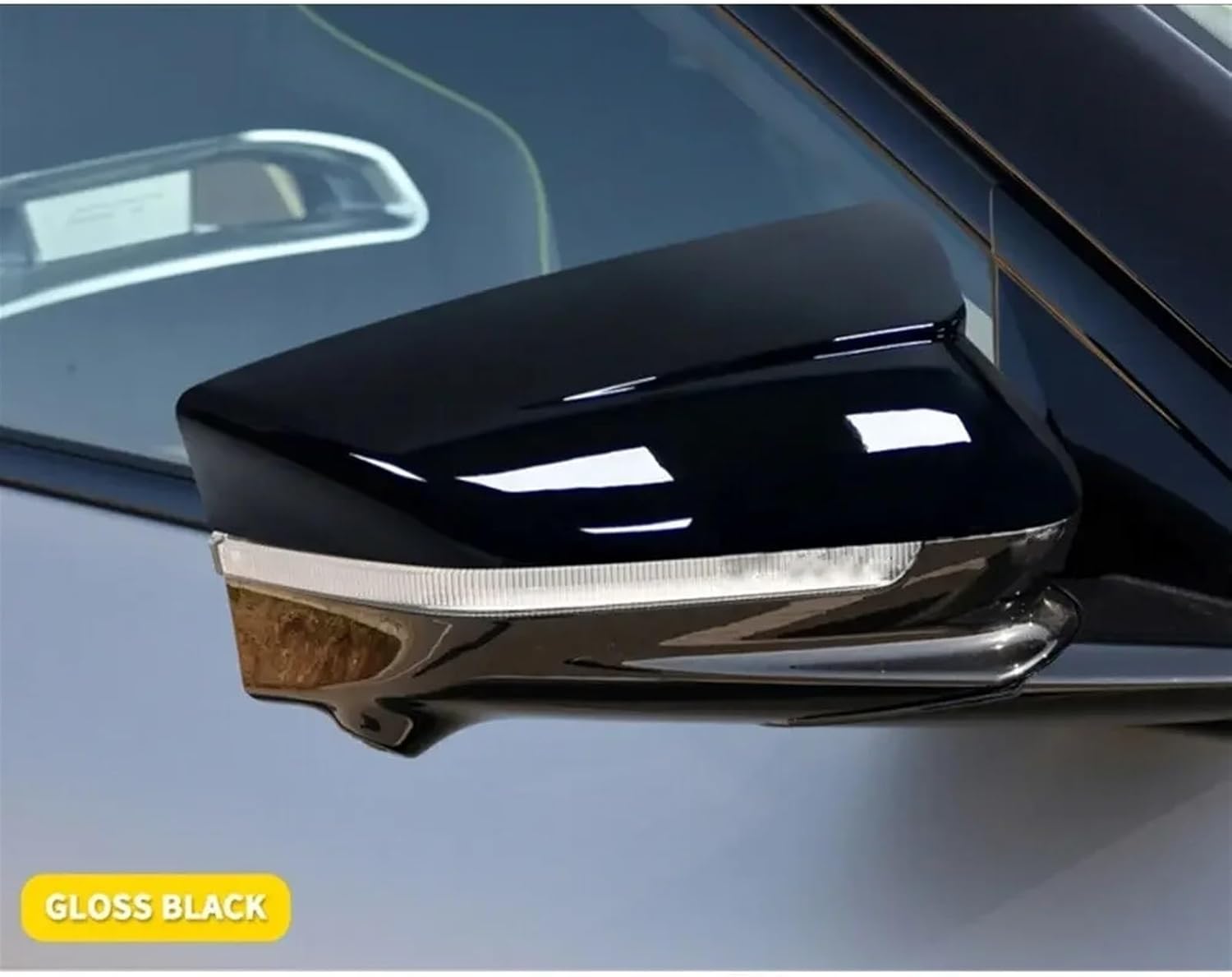 Compatible For KIA EV6 2022 2023 Car Rearview Side Mirror Cover Wing Cap Sticker Exterior Door Rear View Case Trim Shell Carbon Fiber Look (Color : Carbon fibre)