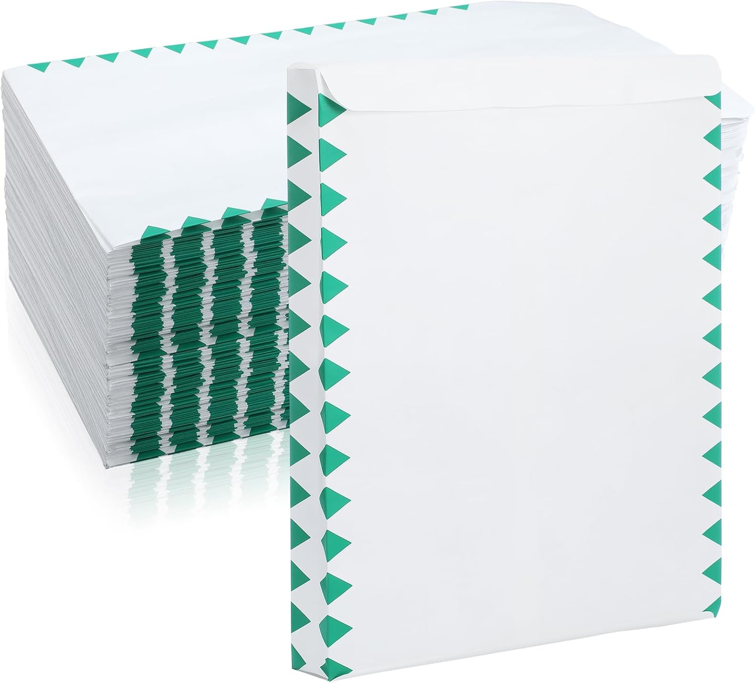 Dianelhall 100 Pcs Tear Resistant Expandable Envelopes