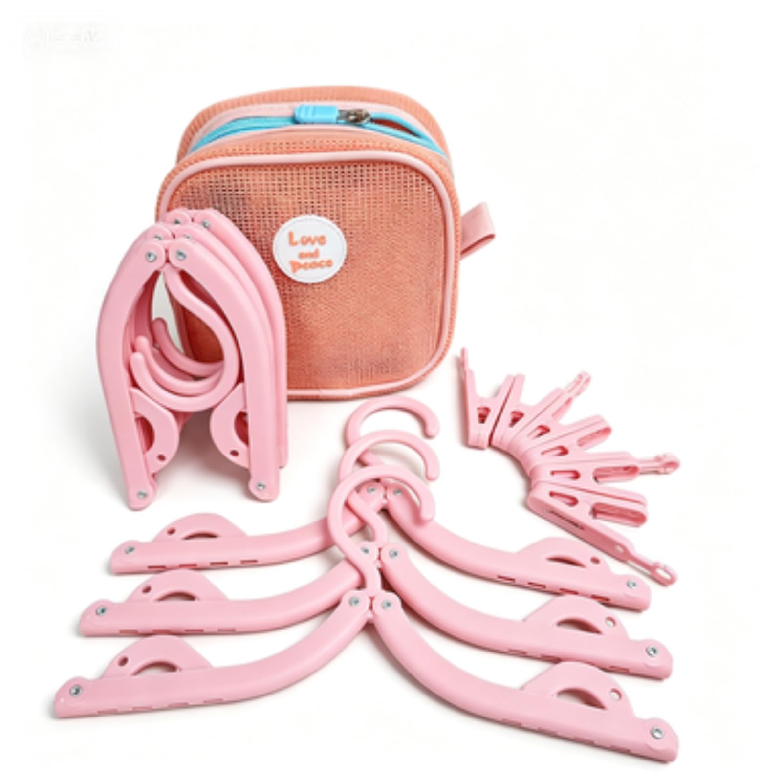 Foldable Travel Hanger Set, Portable And Storable Hangers, Must-Have For Business Trips And Travel, Foldable Hangers With Storage Bag