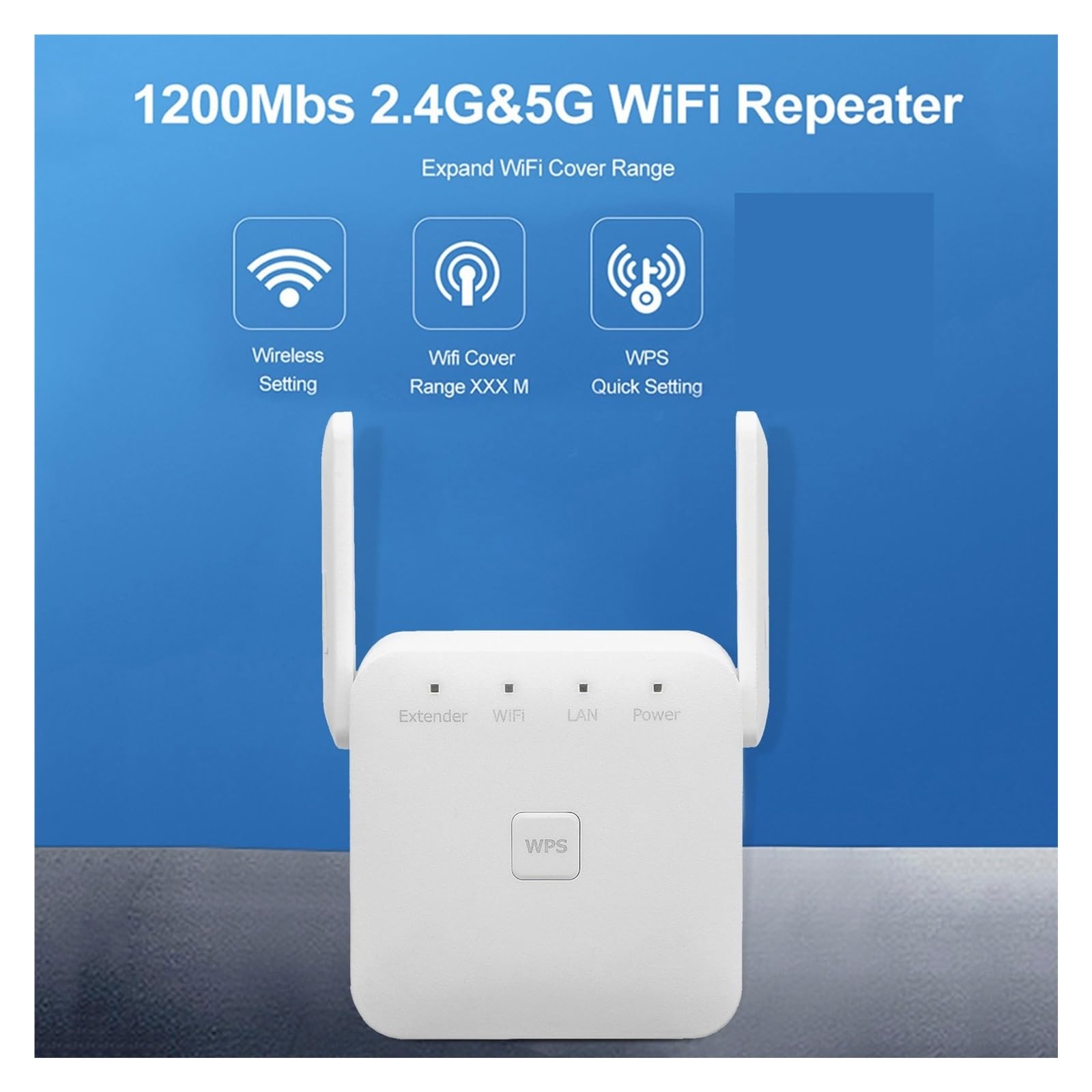 Wzmacniacz Sygnału Bezprzewodowego 2,4G, Antena Zewnętrzna, 300 Mb/s, Połączenie WPS Jednym Klawiszem Do Połączeń Internetowych Easy Szeroka Kompatybilność
