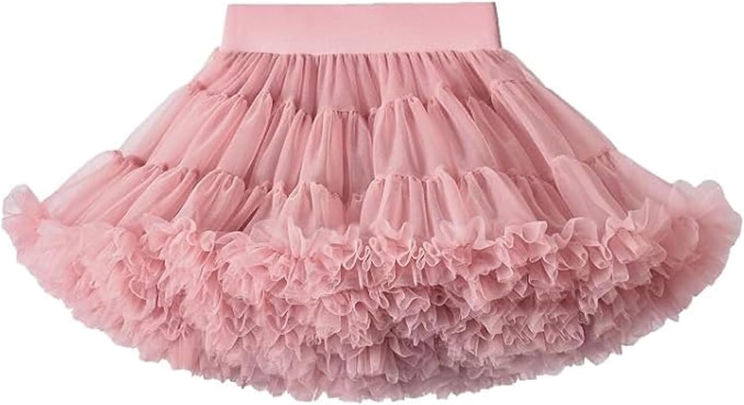 Jaffiust Dress for Girls, Fluffy Tutu with Tulle, Tiered Pleated for Toddler Princess Party