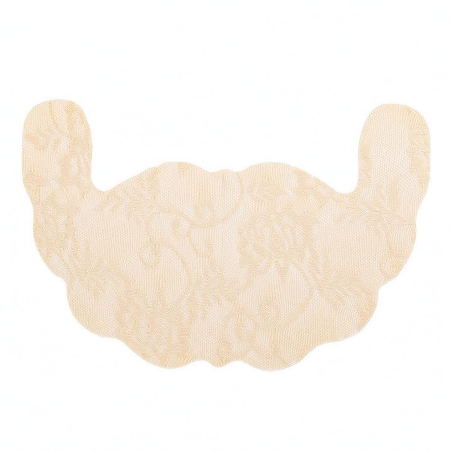 ecomistiq Scalloped Edges Lace Cover U-Shaped Adhesive Cover Thin Breast Pastie Lightweight for Special-Occasion Wear, Nude, B|Clothing Shoes & Accessories|Womens Clothing-picture-11