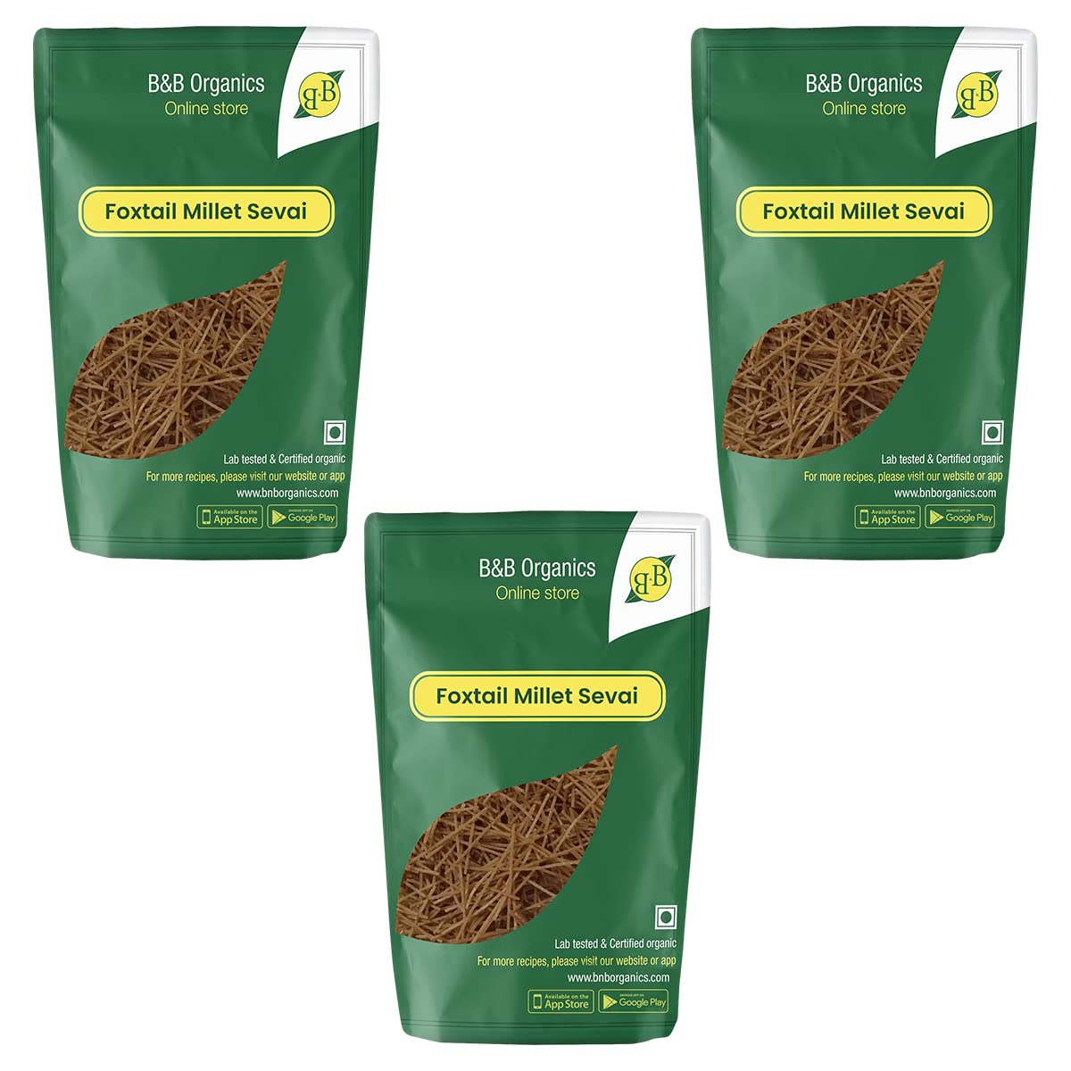 B&B Organics Foxtail Millet Vermicelli (180g-Pack of 3)/ Traditional Millet Vermicelli/ThinaI sevai (B08337CBJT) Amazon Price History, Amazon Price Tracker
