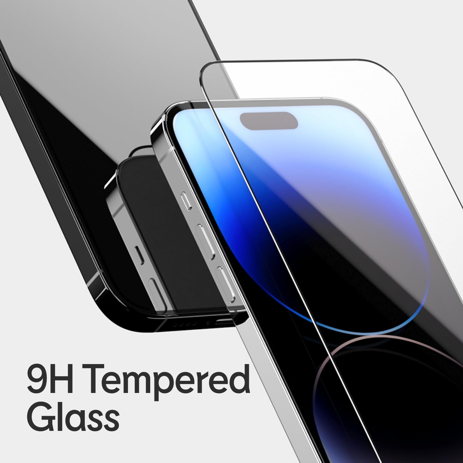 RhinoShield 9H getemperd glas screen protector compatibel met [iPhone