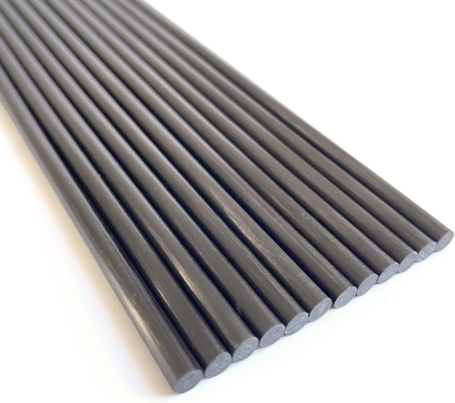 12pcs 3.0mm Carbon Fiber Rods 3.0x300mm,Solid Carbon Fiber Tube(pultrusion),1/1.5/2/4/5mm Available