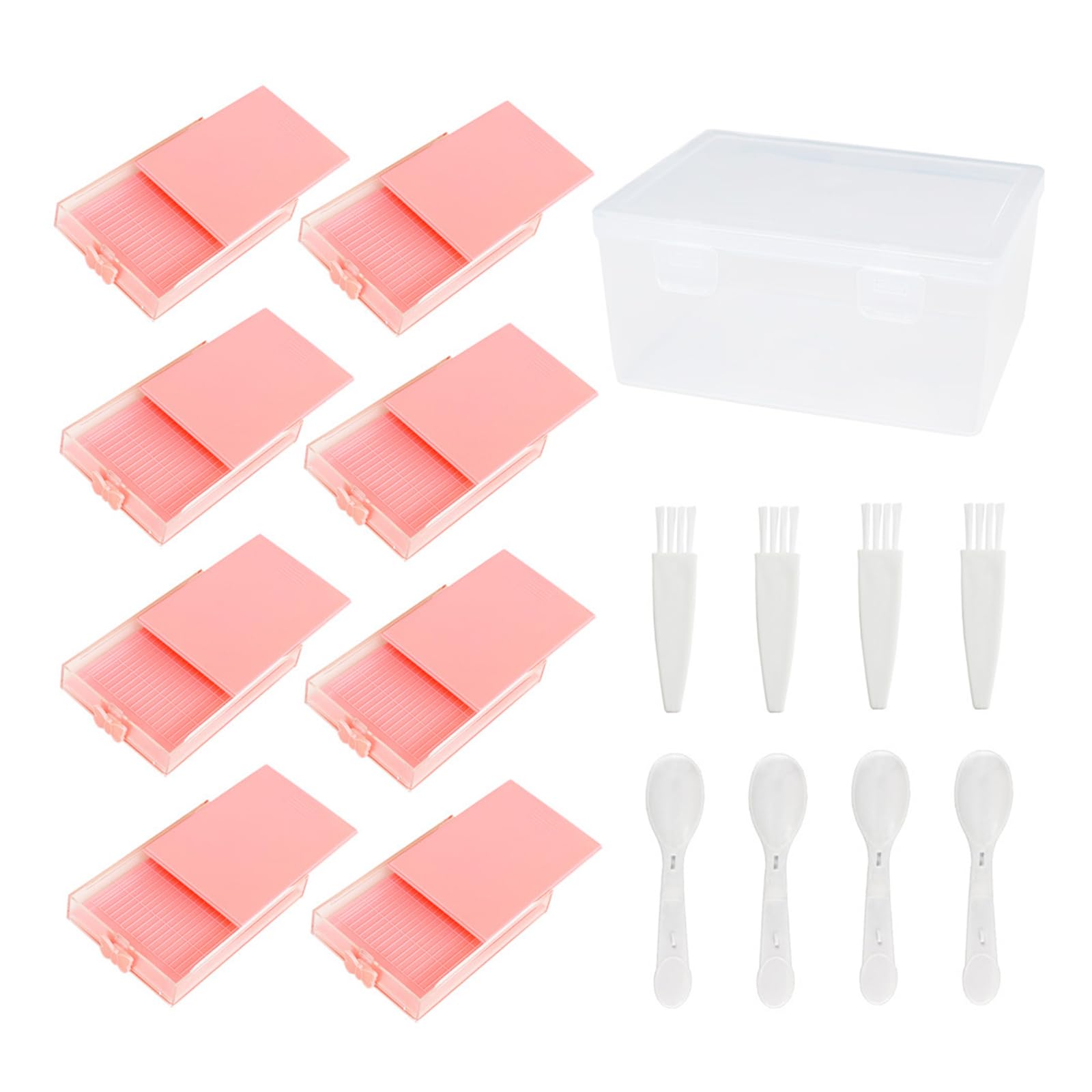 Piceioep Portable ABS Materials Craft Storage Solution with Builts in Sorting Tray for Beads Art Enthusiasts Portable Storage