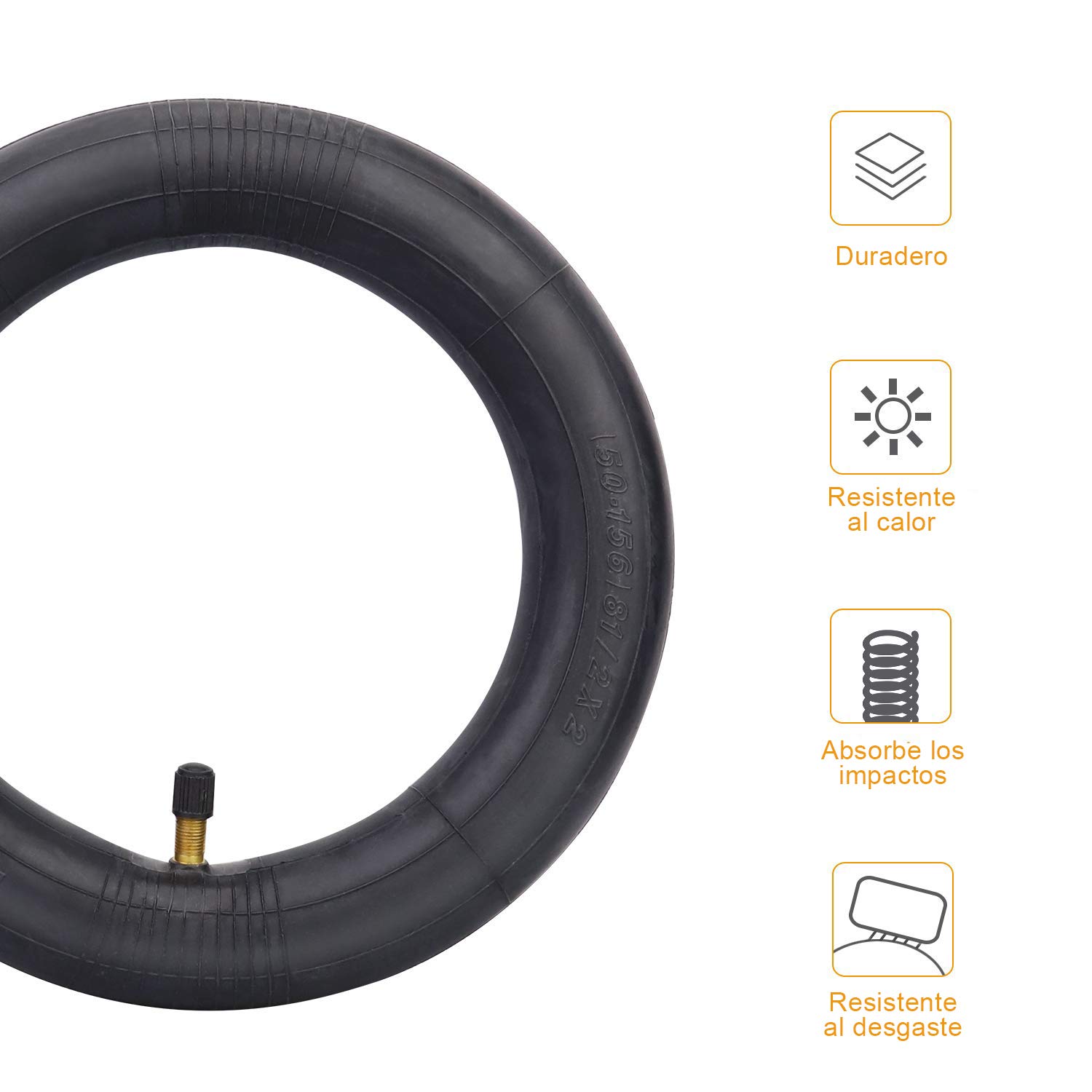 HORO.ES Air Cameras, Double Layer Inner Tube Electric Scooter Wheels Scooter Wheel Air Cameras Compatible with XiaoMi M365 - Image 3