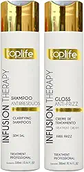 Kit Escova Progressiva Infusion Therapy Toplife Profissional 2x300ml