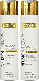 Kit Escova Progressiva Infusion Therapy Toplife Profissional 2x300ml