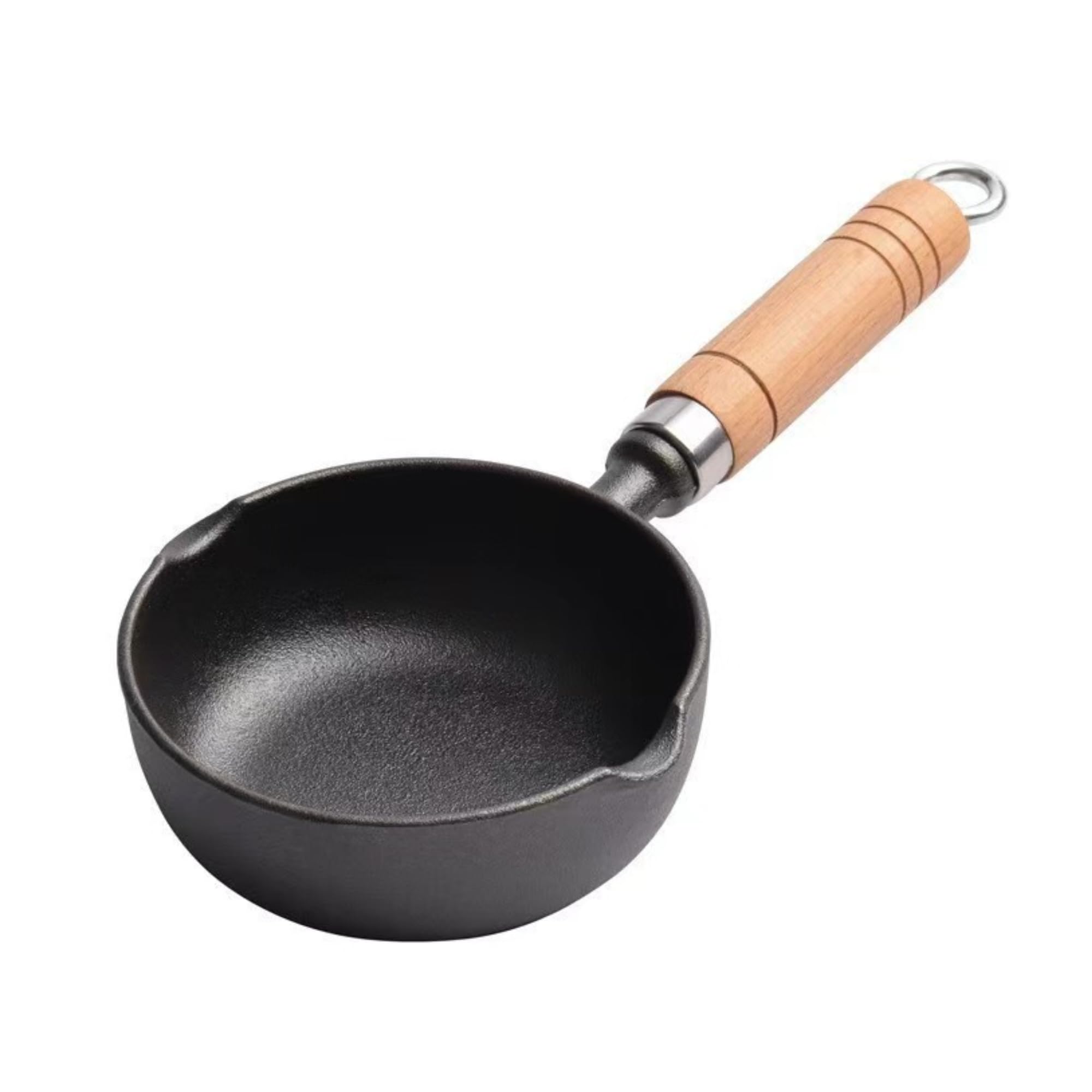 Shop Home Essentials Cast Iron Tadka Pan/Vaghar/Chounk/Baghar For Frying Dal/Spices | 4Inch, 450Gm, Gas & Stove-Friendly | Pre-Seasoned, 100% Toxin-Free, Naturally Non-Stick Tempering Pan (AM306)