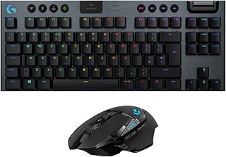 Logitech G502 LIGHTSPEED Wireless Gaming Mouse + G915 TKL LIGHTSPEED Wireless RGB Mechanical Gaming Keyboard, HERO 25K, LIGHTSYNC RGB - Black