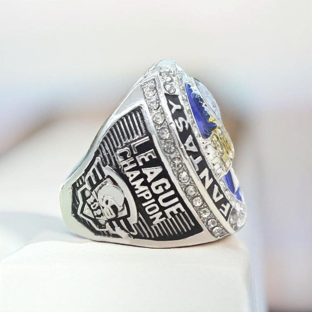 2021 Anello del Campionato di Calcio Fantasy Anelli del Campione della Lega FFL Regali per Amici di Tifosi di Rugby Souvenir Ornamenti per vetrine per Ufficio