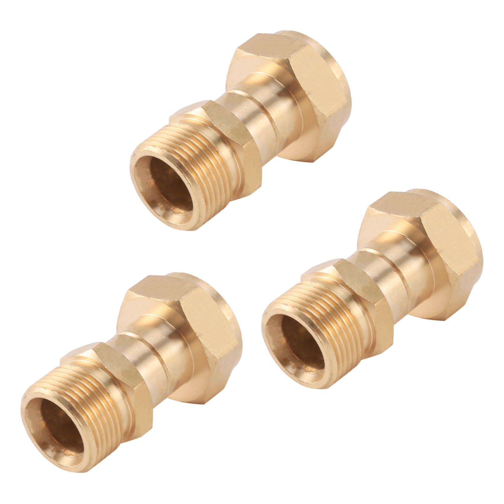 Jnchdghwa 3X Pressure Washer Swivel Joint, Kink Free to Hose Fitting, Anti Twist Metric M22 14mm Connection, 3000 Psi