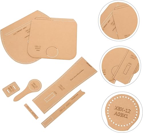 Miniatura 2 de STOBOK 1 juego de monederos de herramientas de cuero billeteras plantillas de fabricación de monederos accesorios de corte de cuero plantillas de