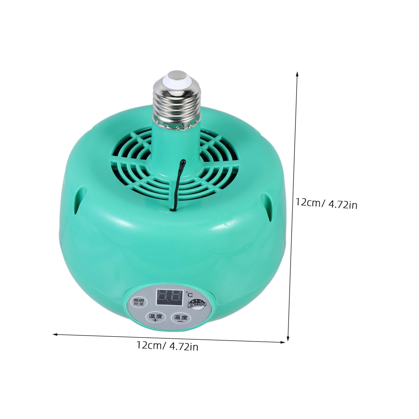 Kisangel 2 Piezas Lámpara Calefactora Ajustable para Cría de con Ventilador Emisor de para Reptiles y Aves Fabricada Resistente al para Mascotas y Aves de Corral