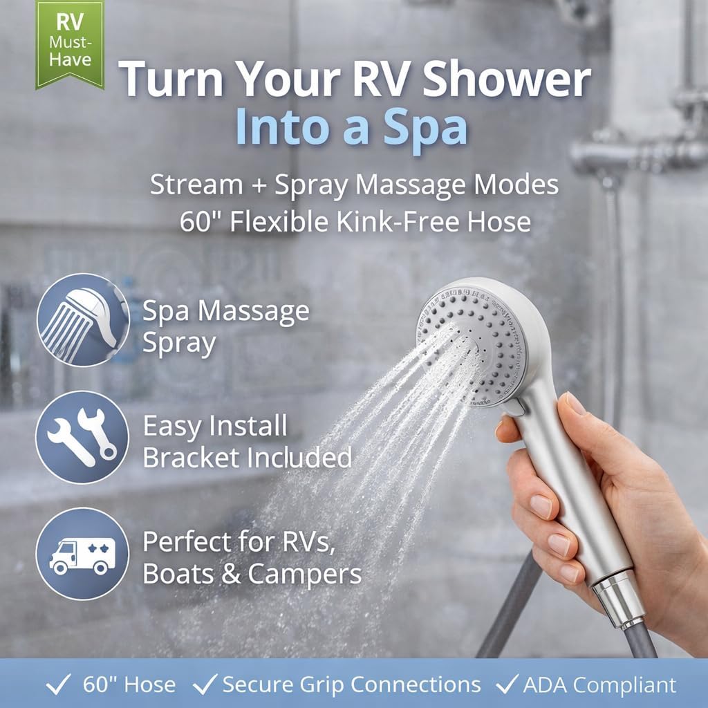 Empire Faucets CRD-UP-APS70N Deluxe Upgraded 3-Function Personal Shower Hose Kit - Brushed Nickel