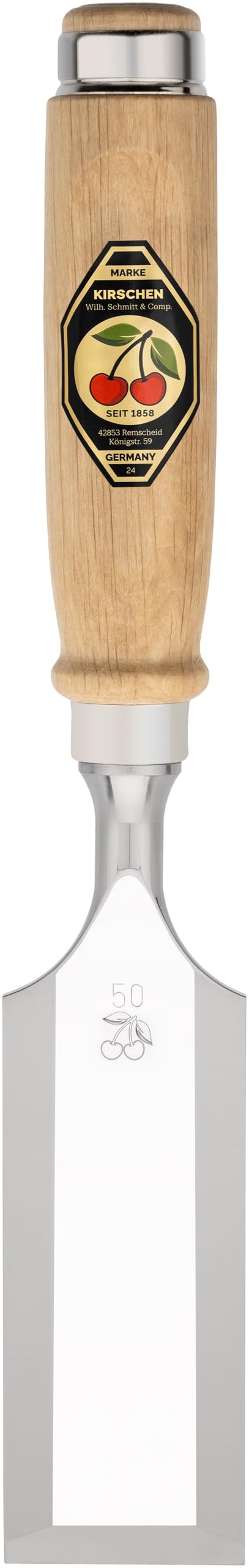 Kirschen Multi-Colour 1001050 50 Mm Number 1001 Firmer Chisel With Hornbeam Handle