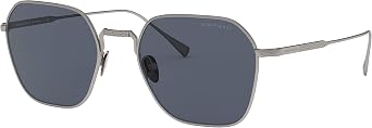 GIORGIO ARMANI Man Sunglasses Matte Gunmetal Frame, Grey Lenses, 53MM