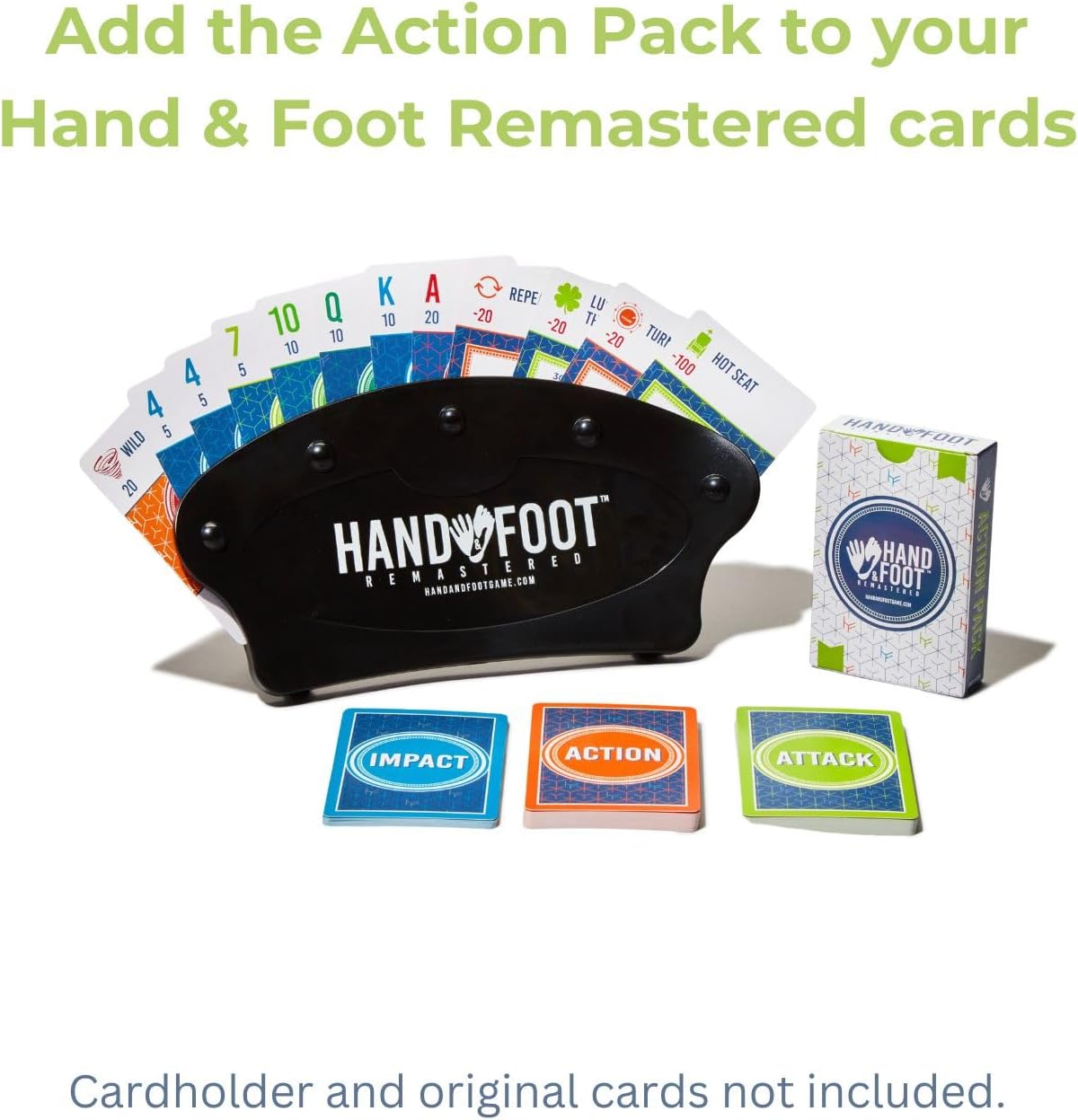 Hand & Foot Remastered Action Pack Expansion - Add Strategy and Card Twists to Game Night Fun