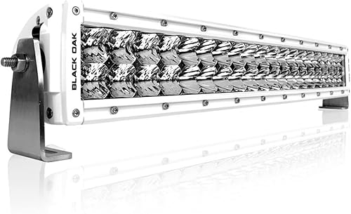 Black Oak Barra de luz LED curvada de doble hilera Marina  Combo Foco y Óptica de inundación  Iluminación impermeable para camiones todoterreno Jeep