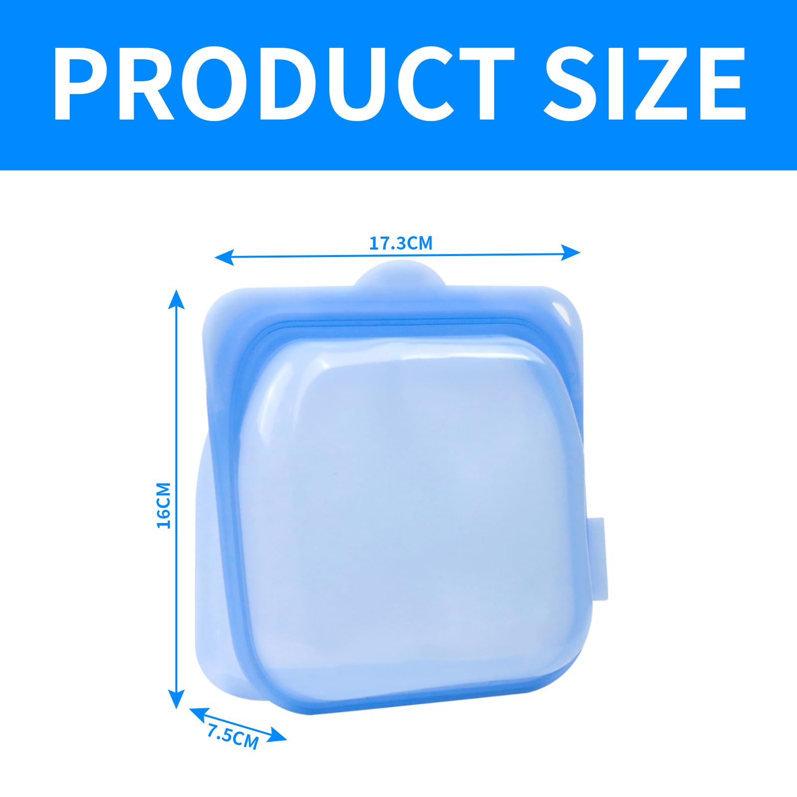 Lot De 4 Sacs Congelation Reutilisable, Sac De Congélation En Silicone Avec Fermeture à Clip Sacs De Rangement Pour Aliments Pochette Alimentair