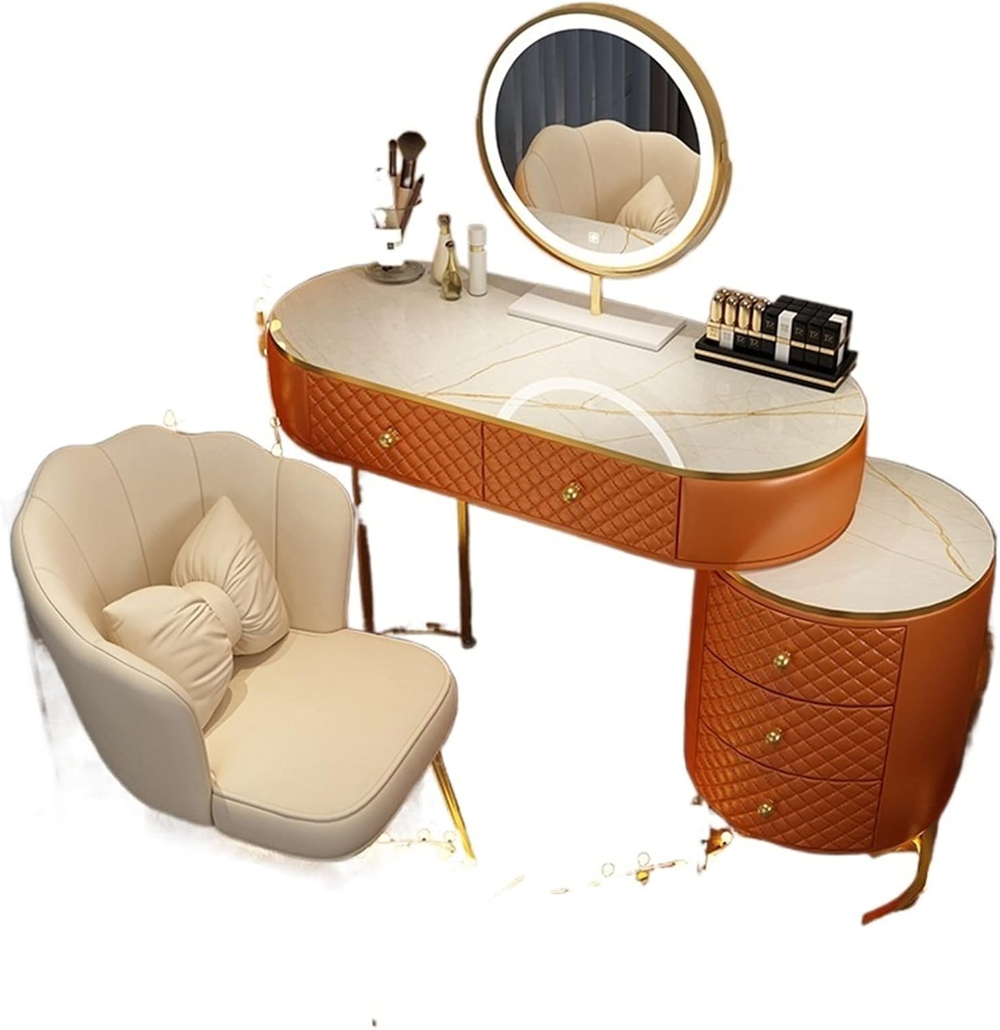 Vanity Benches Dressing Table Bedroom Modern Simple Dresser Storage Cabinet Comprehensive (Color : 2)