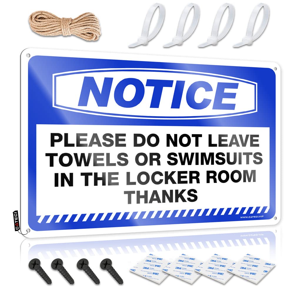 Funny Office Signs Notice Please Do Not Leave Towels Or Swimsuits Tin Sign Funny Signs Billiard Vintage Metal Signs Funny(30X40CM)