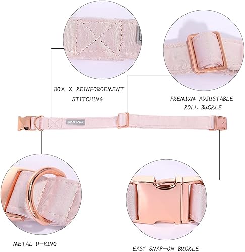 Miniatura 8 de Lionet Paws Collar de perro con pajarita, cómodo collar de seda para perro con pajarita desmontable para cachorros y gatos, cuello de 8 a 12 pulgadas