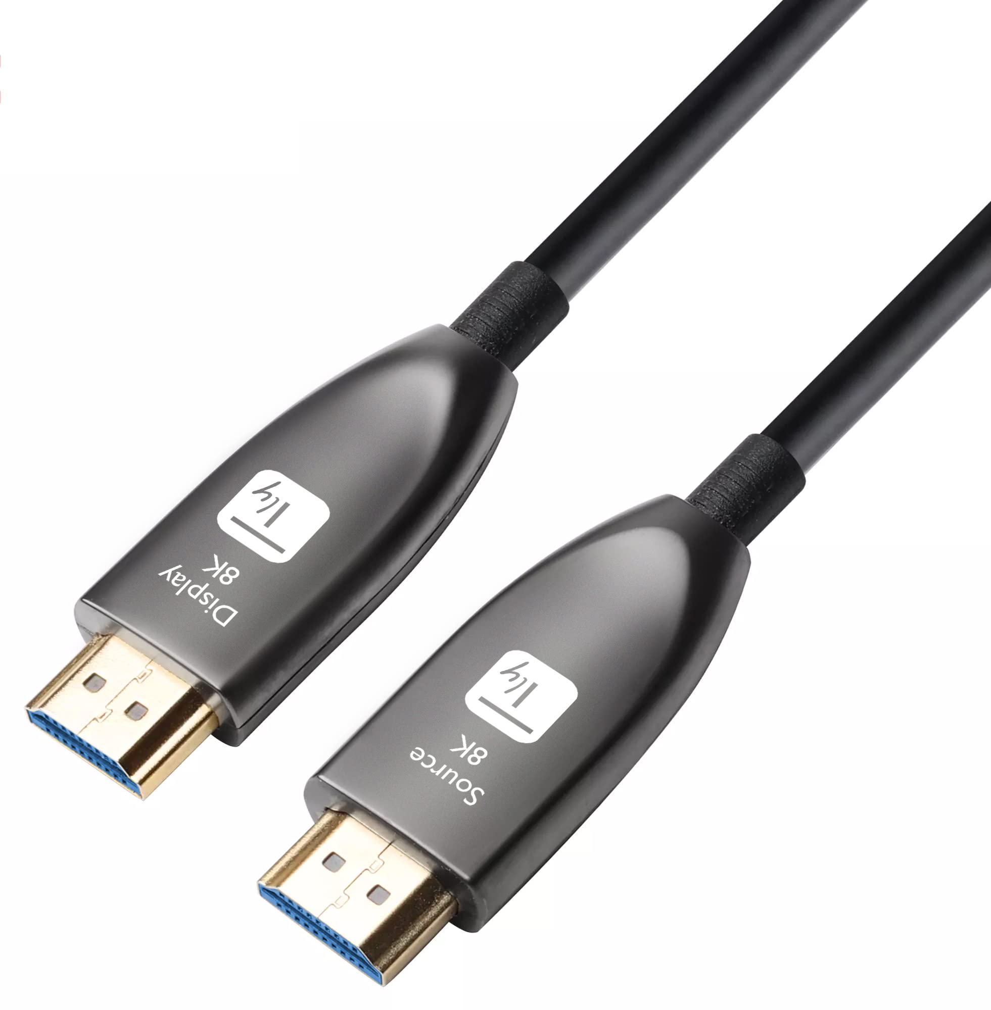 Techly 365207 Cavo Ottico Attivo HDMI™ 2.1 Active Optical Cable 8K 48Gbps eARC HDMI™ A/A M/M 15m Nero