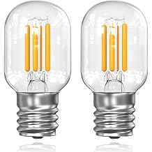 Microwave Light Bulbs Under Hood 8206232A E17 LED Bulb Compatible with Whirlpool Microwave Light Bulb Maytag GE Kenmore Amana 40W Equivalent Appliance Bulb 4W 300LM 2700k CRI90-2 Pack