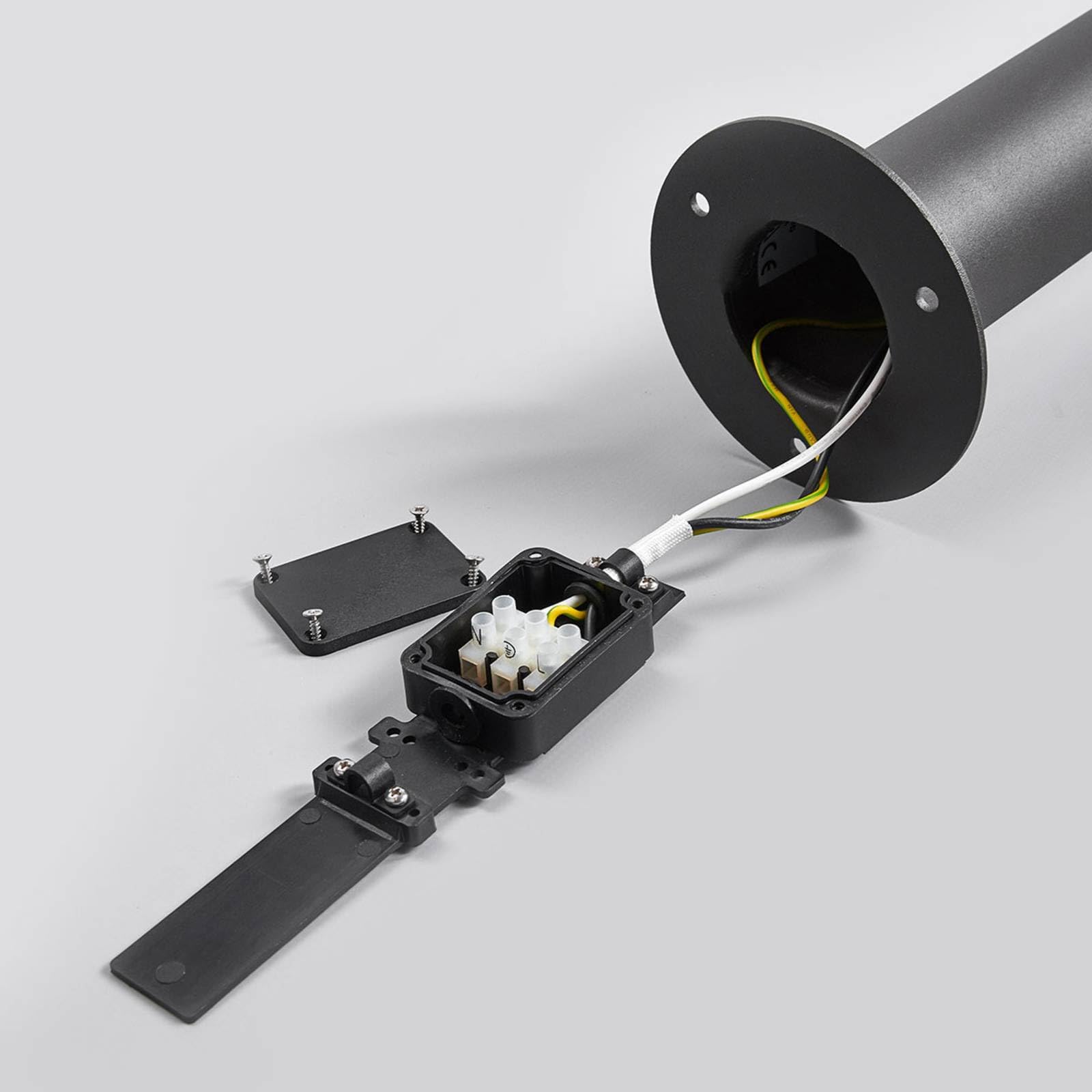 Lucande LED Wegeleuchte/Pollerleuchte, Wegelampe strahlwassergeschützt IP65 Aussenleuchte 100 cm 12W warmweiß (3.000K)