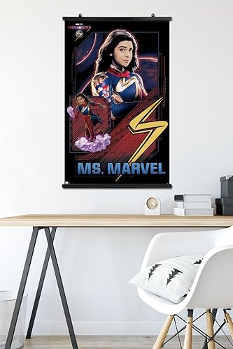 Miniatura 5 de Trends International Marvel The Marvels - Póster de pared de Ms. Marvel, 22.37 x 34.00 pulgadas, paquete de póster y clip prémium