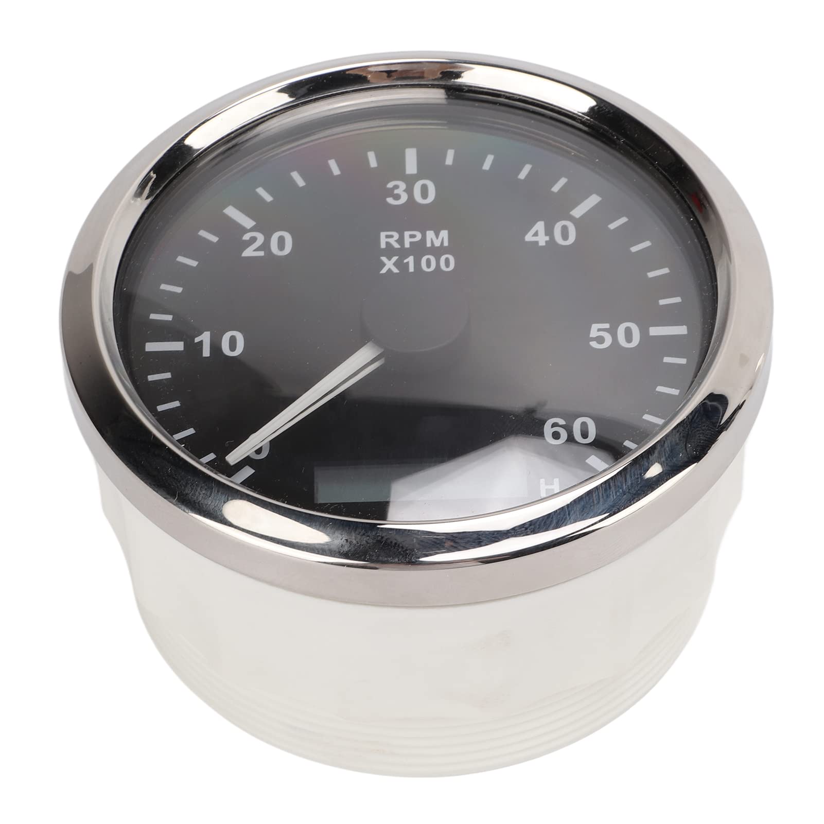 Contagiri marino impermeabile 12V 24V RPM Gauge 0 6000RPM per motori a benzina Barche Auto Camion Acciaio inossidabile Plastica ABS Compatto portatile