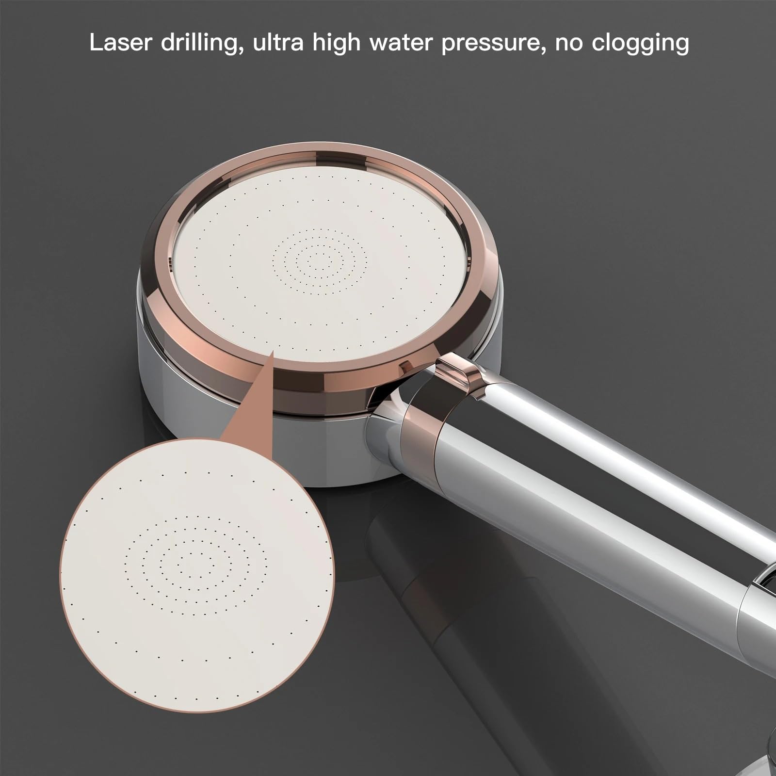 Alcachofa de ducha de alta presión con cuentas de filtro que ahorra agua portátil para una mejor experiencia de ducha