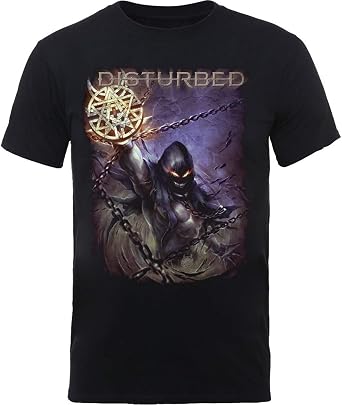 Disturbed Mens Vortex Colours T-Shirt Black