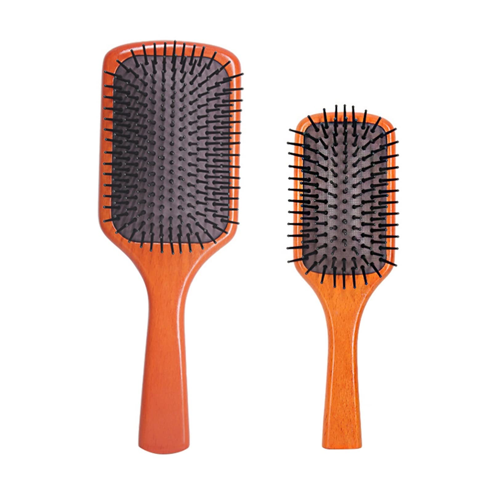 2pcs Coussin d'air Peigne à Coiffure Brosse démêlant Peigne en Bois Peigne en Bois (Color : Brown)