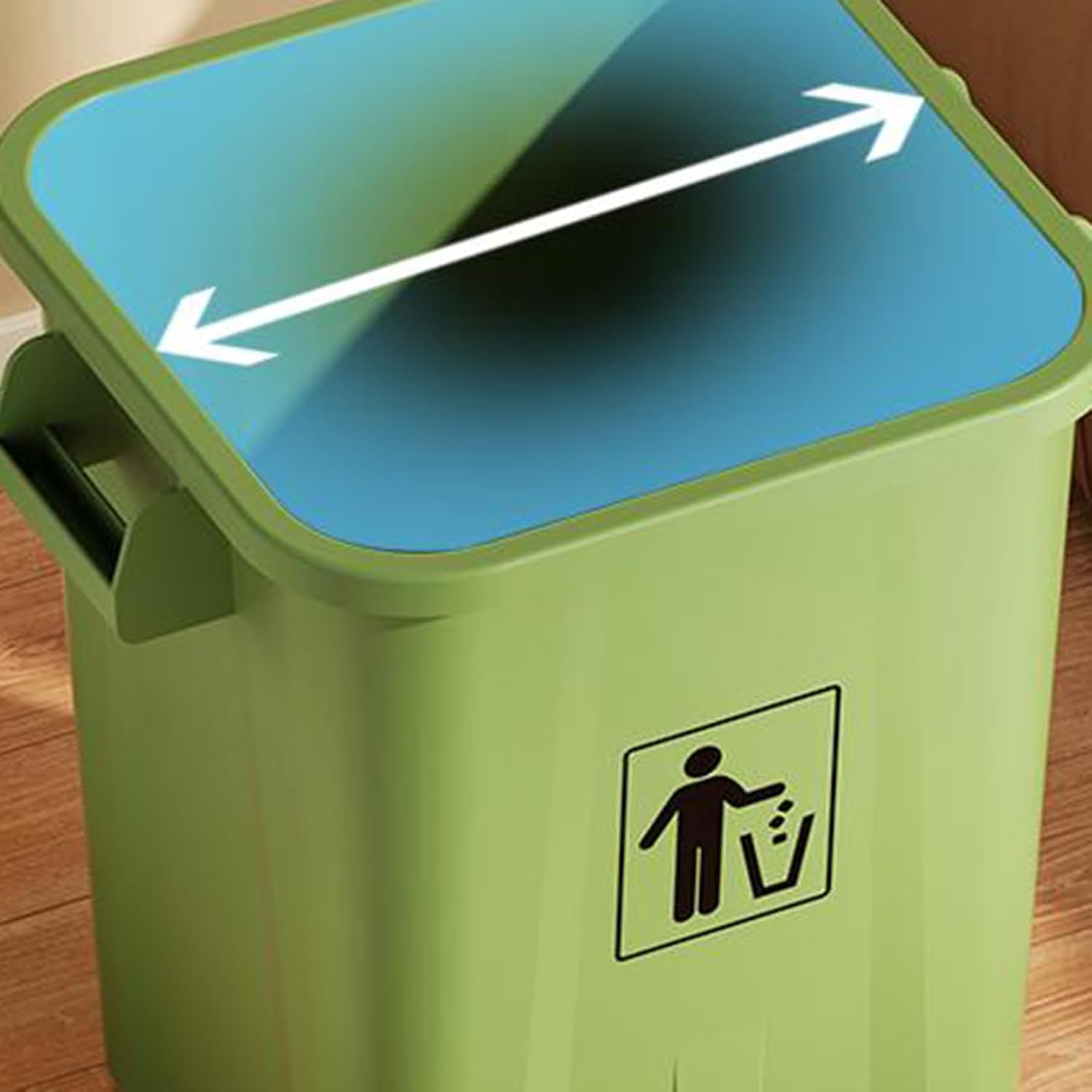 DB3NK ゴミ箱 くず入れ おしゃれ シンプル リビング キッチン 洗面所 蓋なしゴミ箱 臭い漏れ防止 新生活 滑り止め付き ごみ