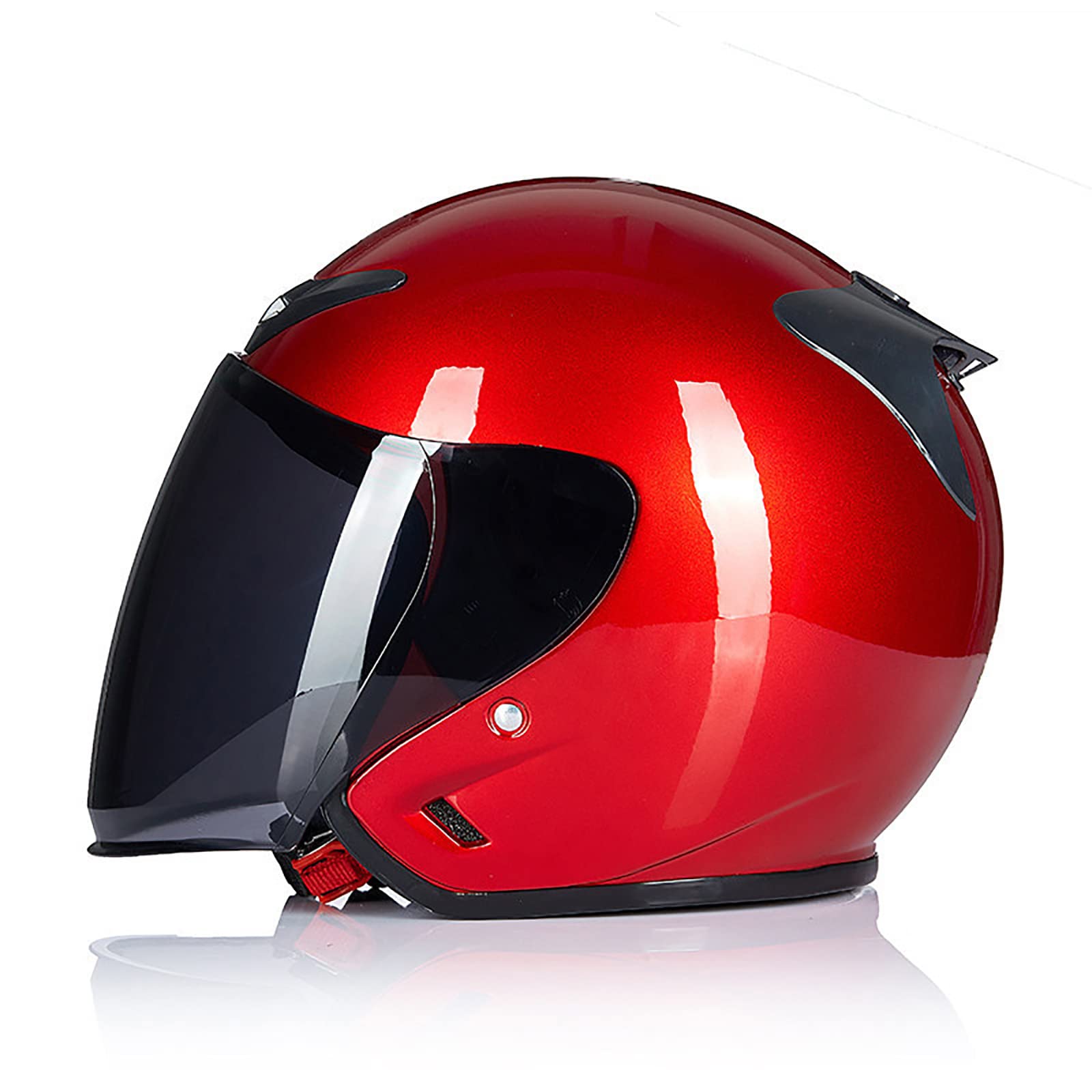 Casco Moto Retro JATIBOSH con Forro Premium de Alta Resistencia Térmica y Cierre