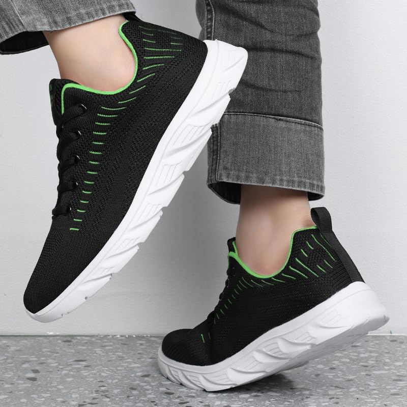 Image of Men Non-Slip Work Shoes Tennis Gym Sneakers Breathable Slip Resistant Lightweight and Comfortable for All-Day Wear Sports and Walking