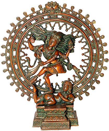 Shiva Nataraja grande statue laiton déco indienne 43 cm