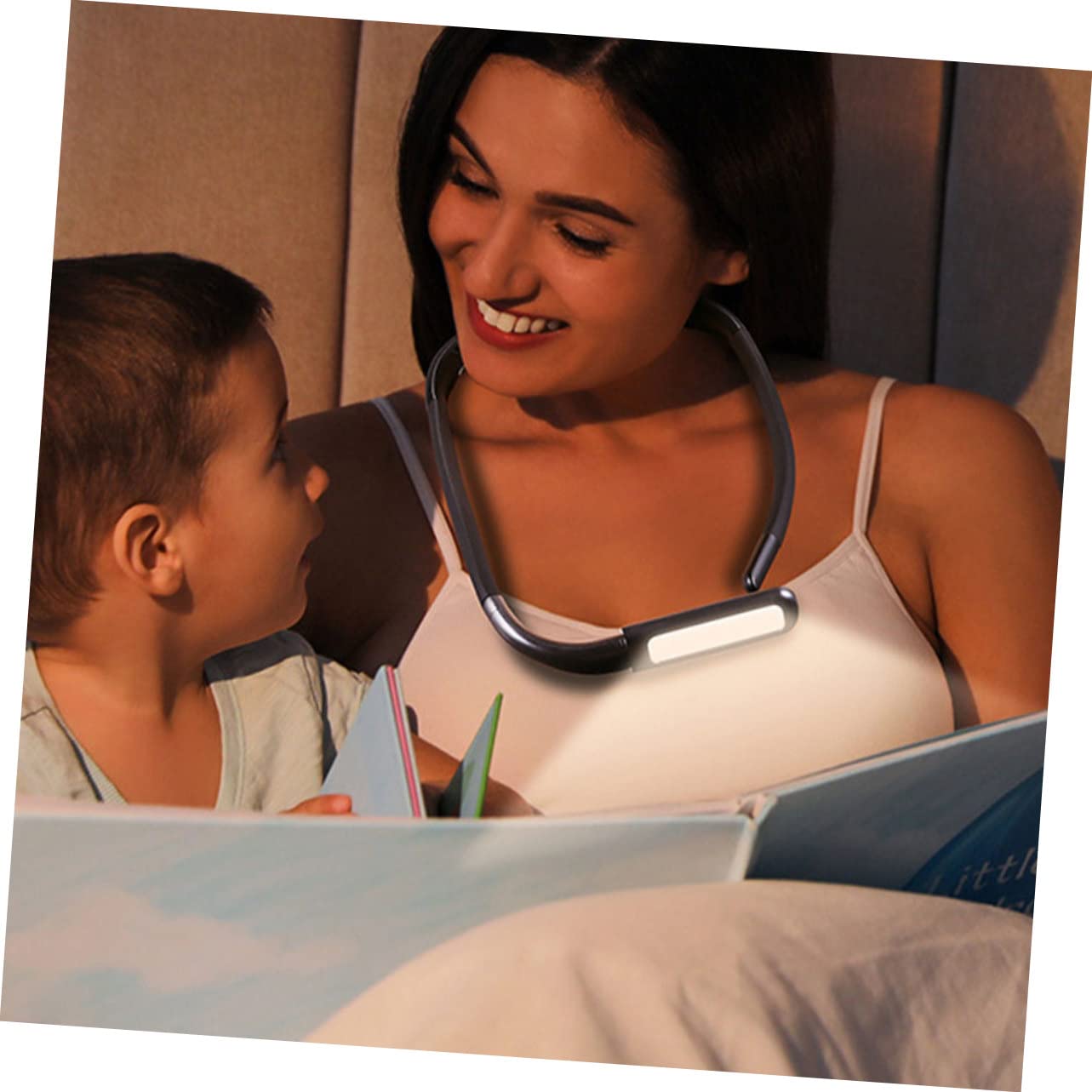 Lampe de Lecture Nocturne Noir 1800mah LED Rechargeable